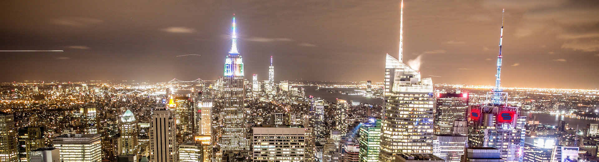 SoSol setting over Manhattan